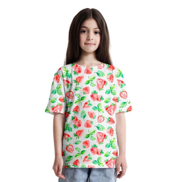 

men's t-shirts 2021 style trendy casual colorful 3d digital printing children short-sleeved, White;black