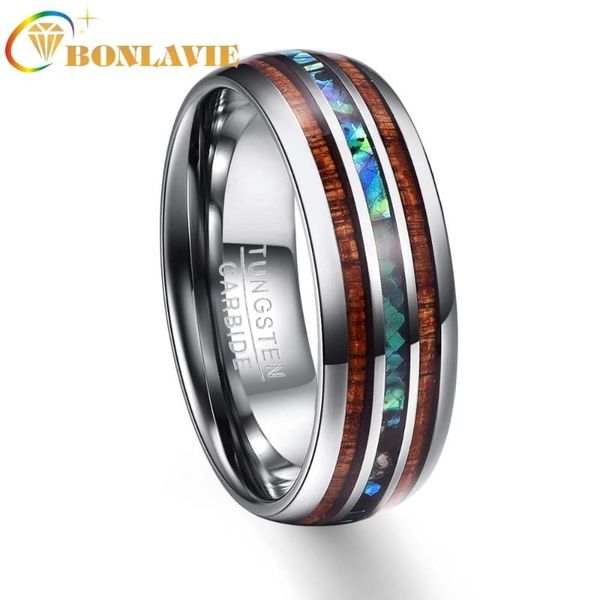 

wedding rings wood grain polishing men 100% tungsten carbide bands multi-size anillos para hombres pierscienie wholesale, Slivery;golden