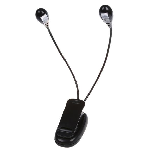 

book lights clip 4 leds reading light clamp lamp music stand lamplight