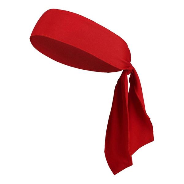 

2pcs head tie sports headband sweatbands wrap for running working out tennis karate athletics pirate costumes (red) sweatband, Yellow;black