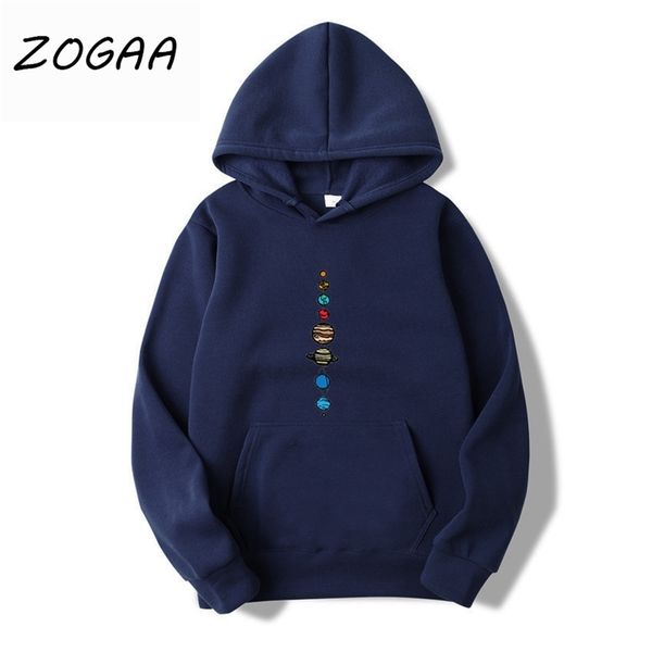 

zogaa fashion brand men's hoodie spring autumn men's casual simple printed harajuku sweatshirt youth student hoodie sweatshirt 210, Black