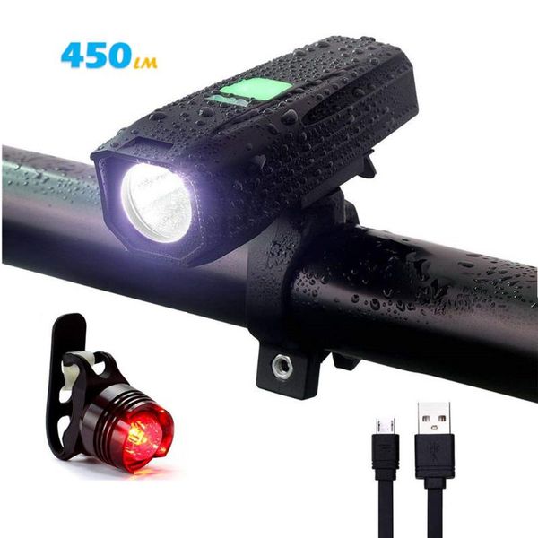 

bike lights rechargeable smart bicycle light induction 2200mah front headlight with riding taillight