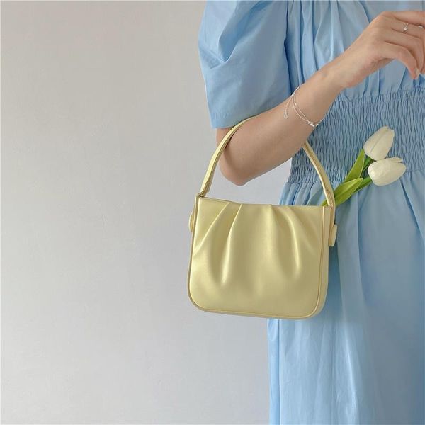 

evening bags soft pu leather women chain bucket shoulder fashion summer ladies pleated crossbody bag elegant female clutch purse handbag
