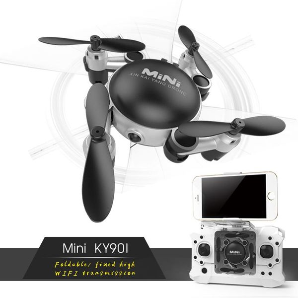 

professional rc helicopter ky901 wifi fpv quadcopter mini dron foldable selfie drone with hd camera vs h37 h31 drones