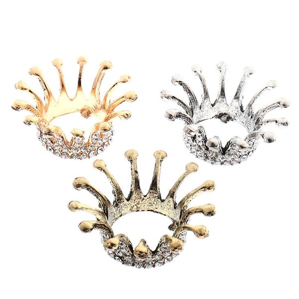 

nail art kits 1pc retro manicure brush pen holder painting diamonds crown shape accessories tools