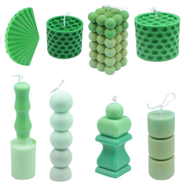 

craft tools geometric cylinder/honeycomb/square/spherical/candle mold diy candle silicone resin making kit