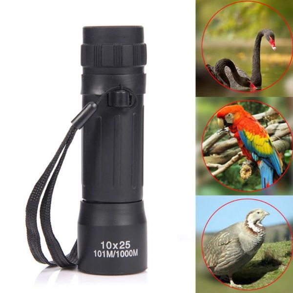 

telescope & binoculars 10x25 monocular mini portable waterproof optical hunting travel camping fishing hiking