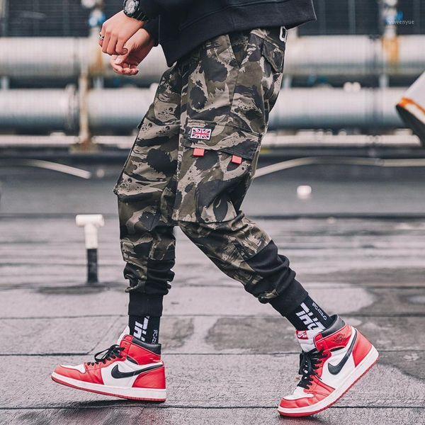 

camouflage casual pants men sweatpants sportswear trousers male breathable haren pencil m-4xl men's, Black