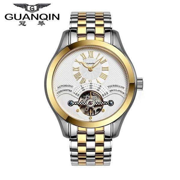 

watch men mechanical fashion luxury shockproof waterproof wristwatch relogio relojes wristwatches, Slivery;brown