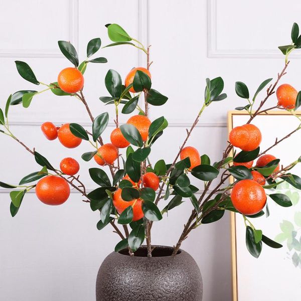 

party decoration artificial orange branch fruit living room year ornaments