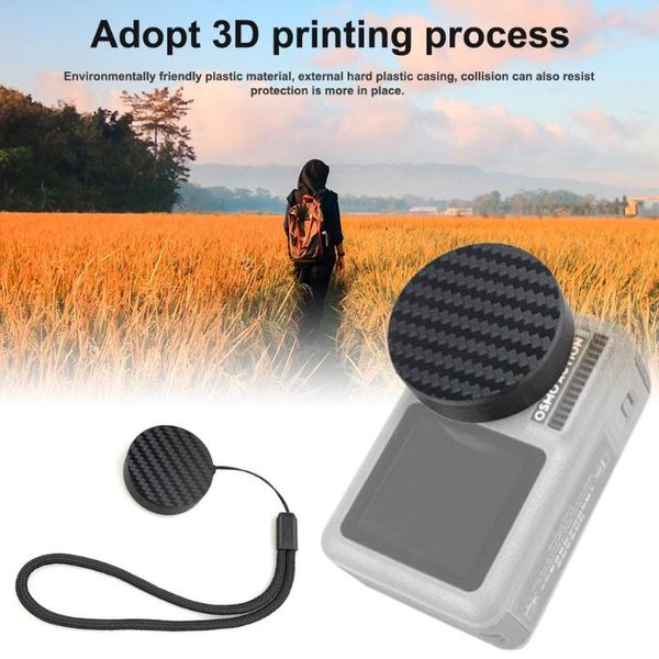

lens caps camera protection cover for dji lingbi osmo action sports scratch pad sponge lanyard accessories