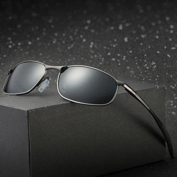 

Brand Polarized Sunglasses Metal Frame Square Classic Male Sunglass Men Driving Sun Glasses Uv400 Shades Gafas De Sol Hombre, White;black