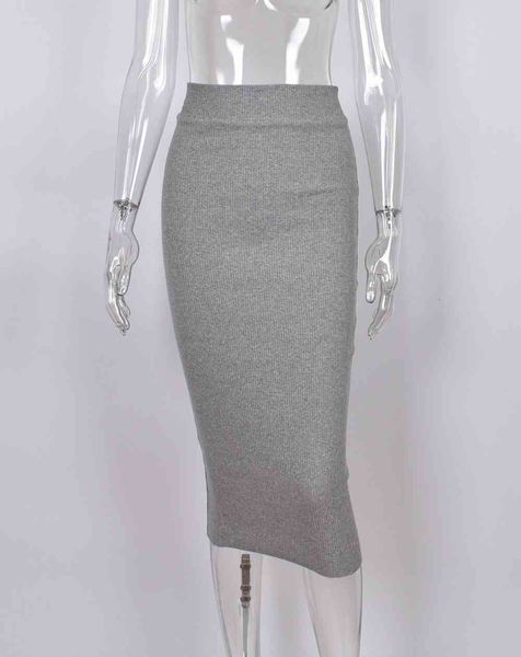 

skirts european and american summer casual fashion women's grey knee skirt dmua, Black