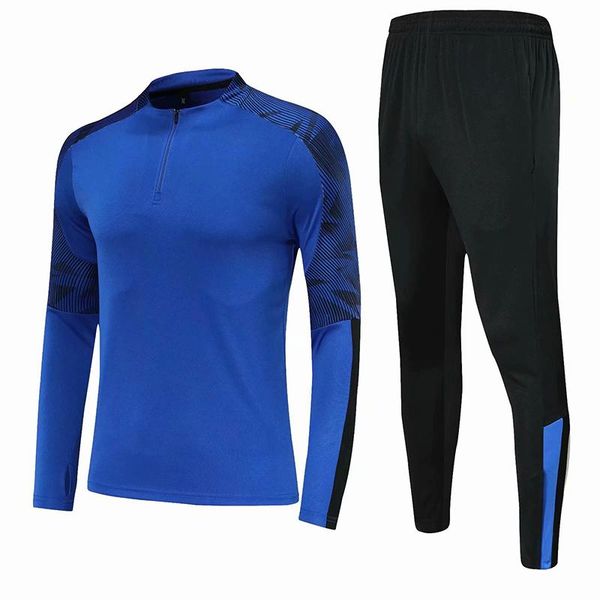 

gym clothing 2021 short zippe uniforms blue color men sport tracksuits soccer football running winter clothes training suits kids, White;black