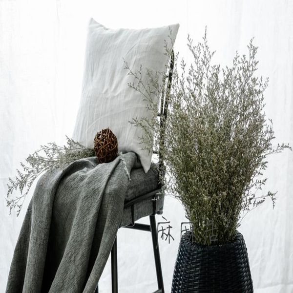 

luxury french pure washed linen pillow cover flax pillowcase case cases bedroom cushion/decorative