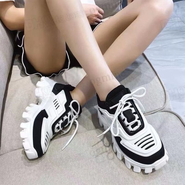 

2021 designer 19fw shoes symphony black white sneakers capsule series shoes lates prads fashion cloudbust thunder trainers rubber low platfo