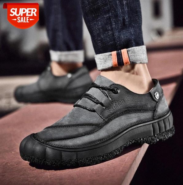 

men casual shoes suede leather mens loafers outdoor comfortable lace up flat driving moccasins #jb2f