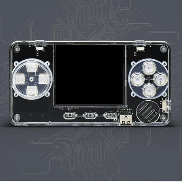 

portable game players small mini metal shell console powkiddy supports adding rom children's gifts drop