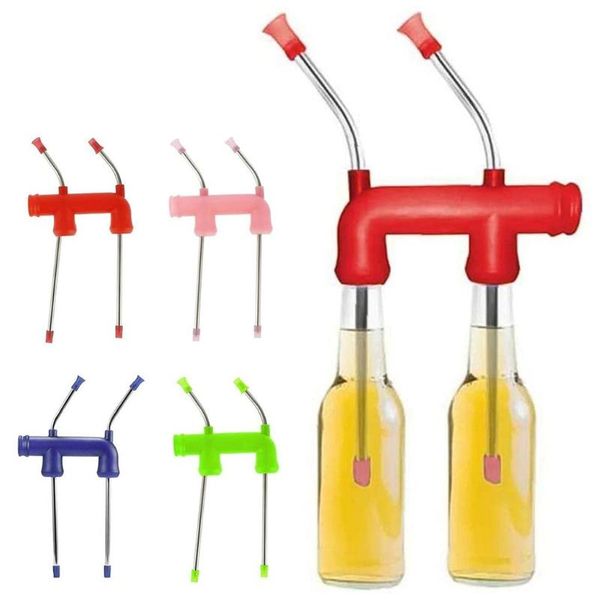 

drinking straws 1pc beer snorkel straw bong funnel slammer double bar
