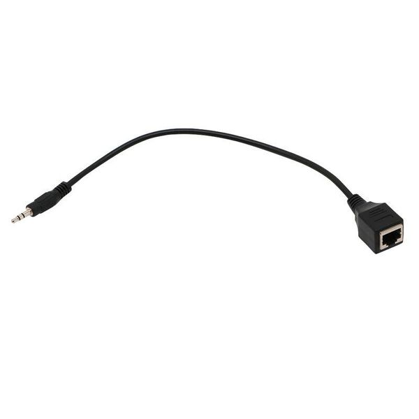 

other vehicle tools 3.5mm male jack trs audio cable to rj45 socket ethernet adapter wire line