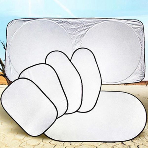 

sun block car visor sunshade 6pcs/set accessories front rear parts side