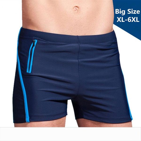 

men's shorts plus size swimwear men swim trunks mens swimming zipper pocket swimsuit man gay boxer briefs beach wear bathing suit, White;black