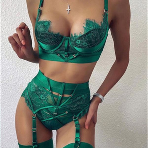 

rx2020 new body shaping bandage lace underwear set, Black;white