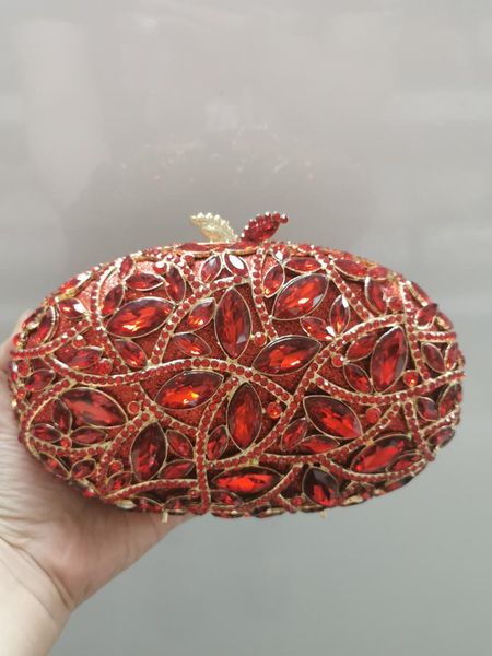 

evening bags red diamond clutches bag for woman party cocktail banquet lady birthday gift wedding crystal handbag female bridal clutch purse
