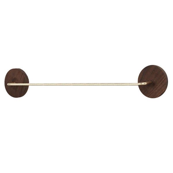 

towel racks walnut bathroom rack punch-holder practical hanger durable hanging organizer