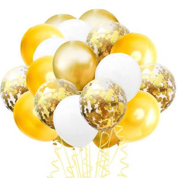 

party decoration 60 mounted rose champagne confetti gold sequined suit transparent balloons birthday air