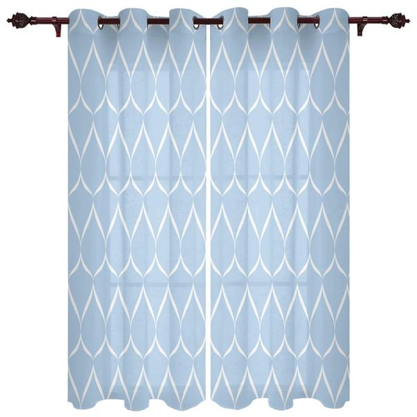 

curtain & drapes living room luxury curtains drop-shaped geometric blue kitchen bedroom decoration outdoor pavilion