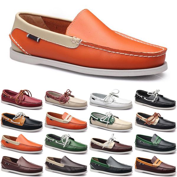 

2021 luxury men casual shoes black loafers outdoor flat slip on fashion mens trainers sneakers size 40-45 color12