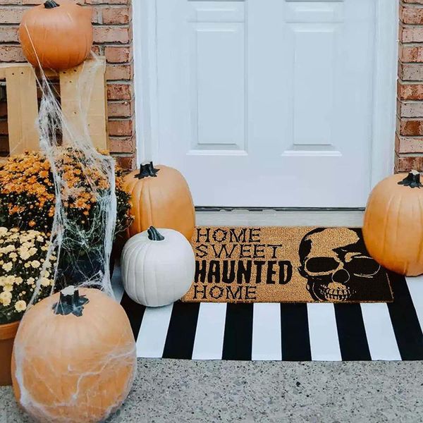 

carpets 2021 halloween doormat carpet welcome home mat non slip bottom indoor outdoor atmosphere decorations 40cmx60cm