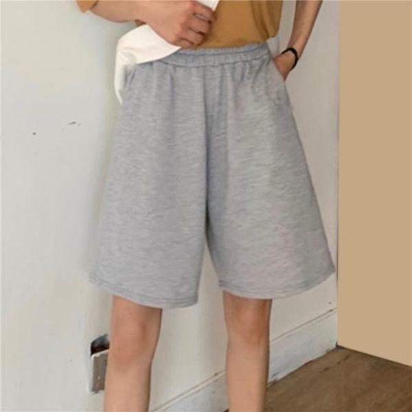 

women's shorts korean style harajuku casual loose straight jogger bike female high waist summer sports running vintage pants, White;black