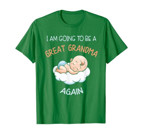 

new great grandma again shirt for new baby coming, White;black