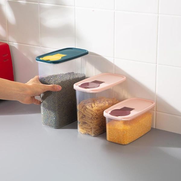 

grains sealed large plastic kitchen storage tanks grain dry goods box bottles & jars