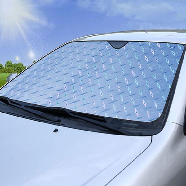 

car sunshade shield sun shade silver uv visor 130*60cm auto block cover foldable