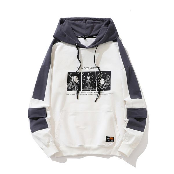 

fashion coat autumn youth hooded sweater casual trend, Black