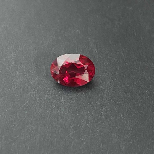 

10x8mm 3.5cts grc certificate lab created grown stone oval cut red ruby gemstone ring jewelry h1015, Black