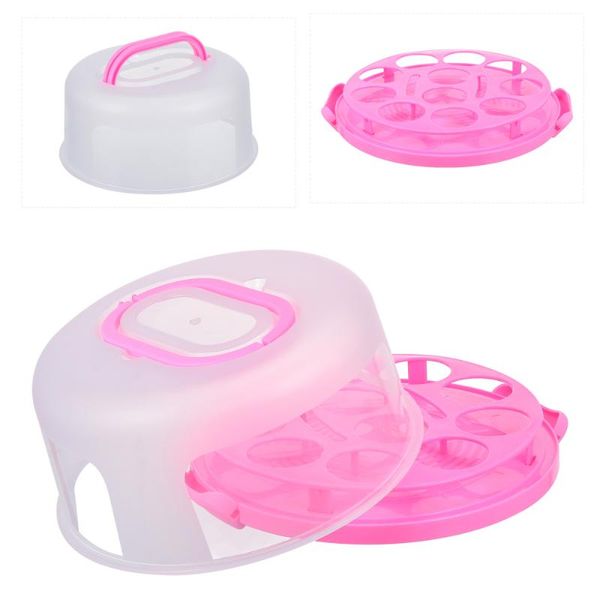 

1pc reusable cake box handheld cupcake dessert fresh keeping container gift wrap