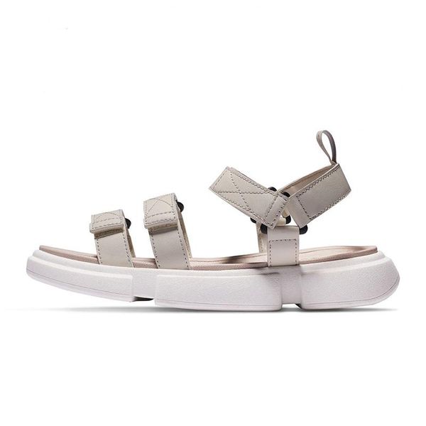 

sandals leather casual sandal flat platform for women hook & loop hiking shoes summer 2021 sports runner, Black