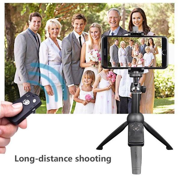 

1pc 3 in 1 wireless bluetooth selfie stick foldable mini tripod expandable monopod with remote control for ios android monopods