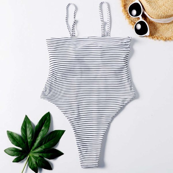 

digital print one piece bikini, White;black