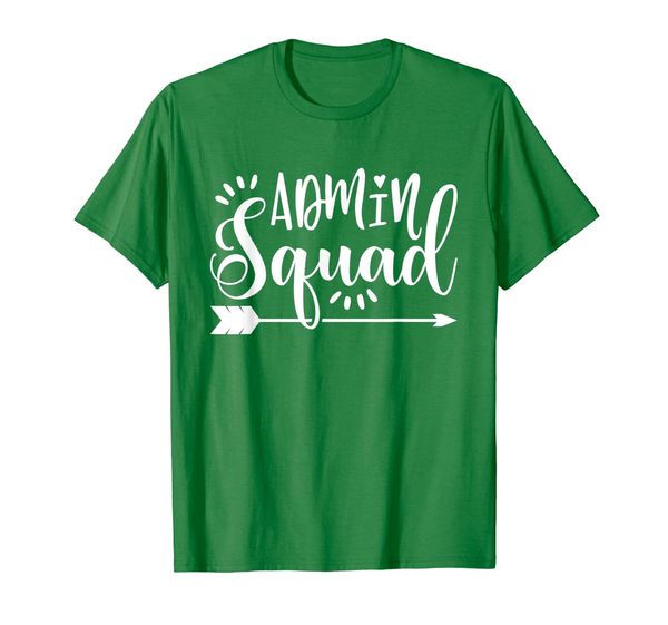 

school admin gift admin squad t-shirt, White;black