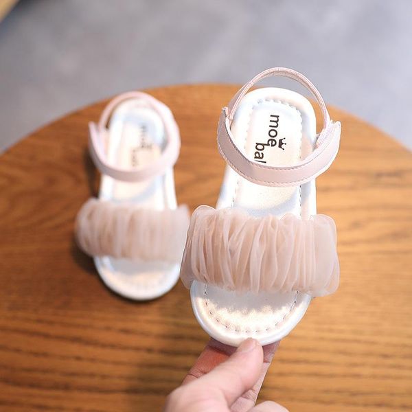 

sandals children's 2021 summer shoes baby soft bottom breathable toddler girls princess, Black;red