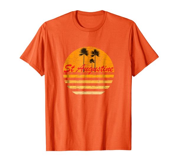 

st. augustine vintage retro t-shirt 70s throwback surf tee, White;black