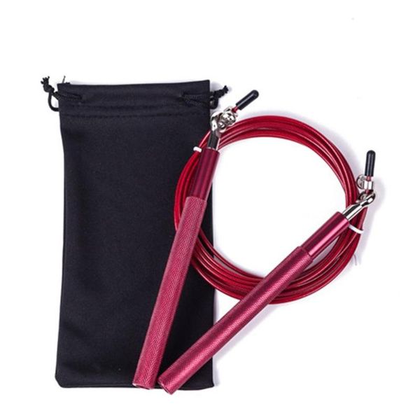 

metal bearing handle adjustable jump rope aluminum wire 2021. ropes