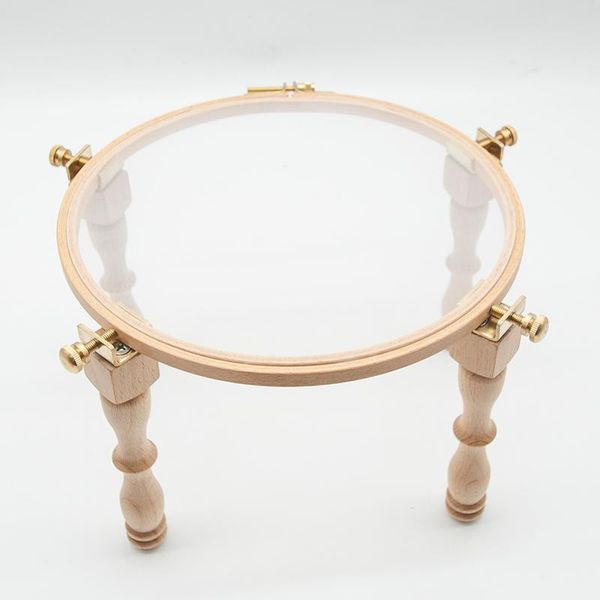 

sewing notions & tools wood embroidery hoop stand diy handmade cross stitch set ring frame portable, Black
