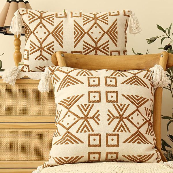 

pillow northern europe hold square long decoration core tassel is beautiful