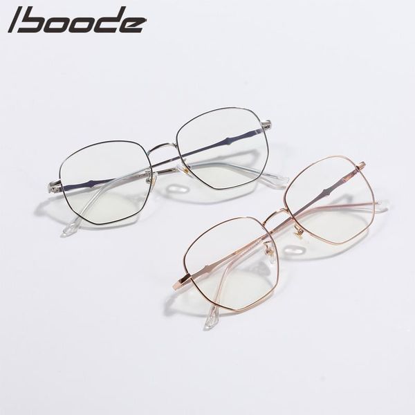 

fashion sunglasses frames iboode square frame vintage eyeglasses women oversized big size optical metal glasses clear lens eyewear, Black
